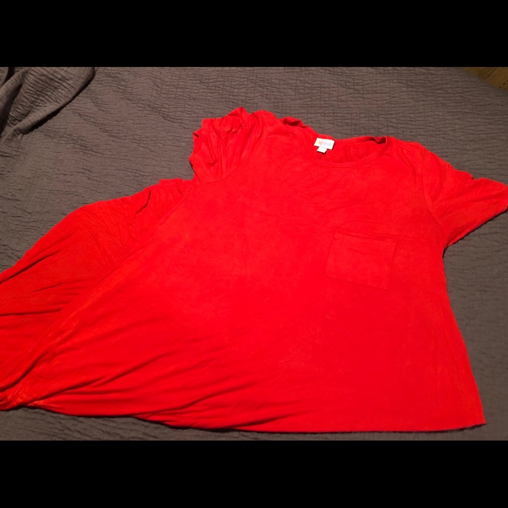 Red Carly lularoe dress